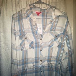 GUESS LS AVIANA TWILL DRESS